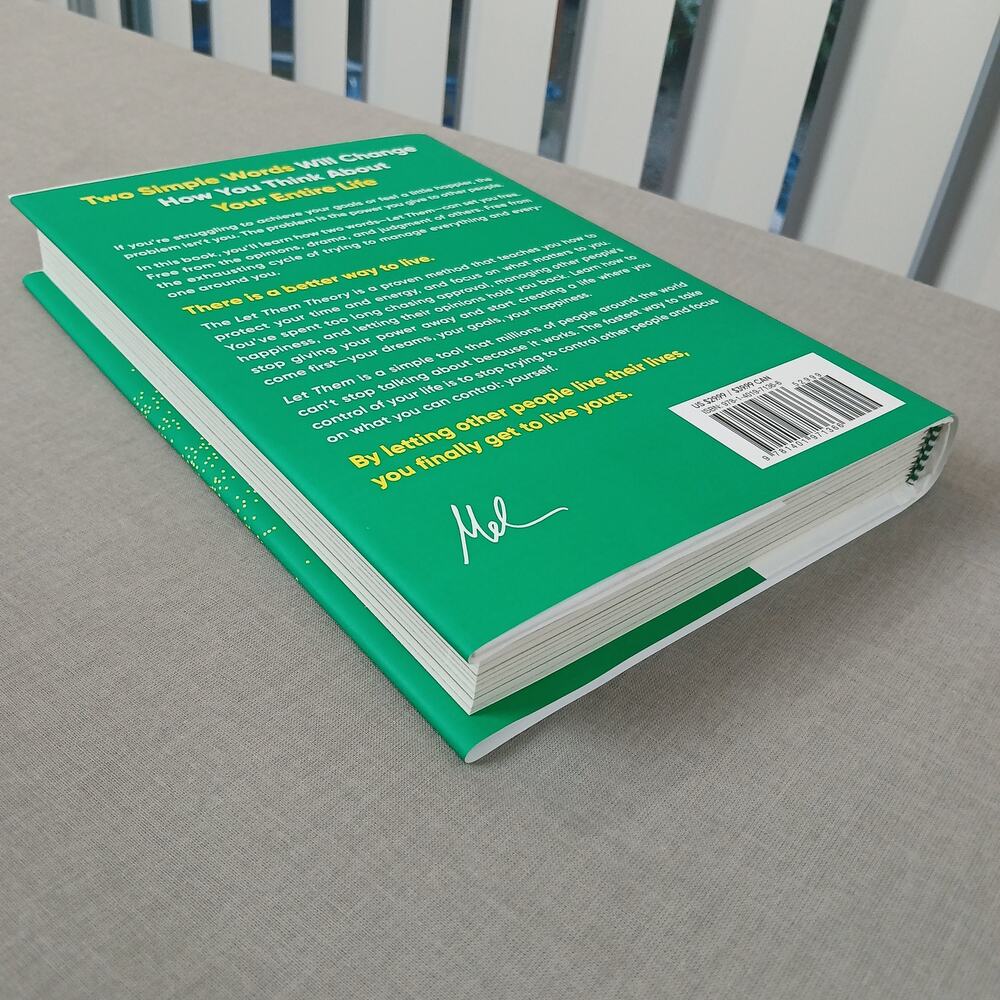 The Let Them Theory by Mel Robbins hardcover ISBN 9781401971366 - Picture 4 of 6